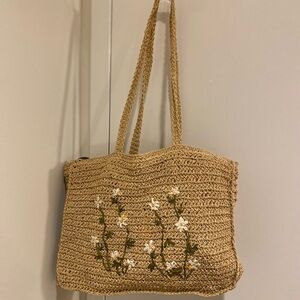 Summer wicker woven bag